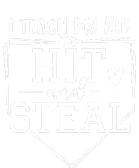 I Teach My To Hit And Steal Baseball Softball Mom Women Long Sleeve Shirt