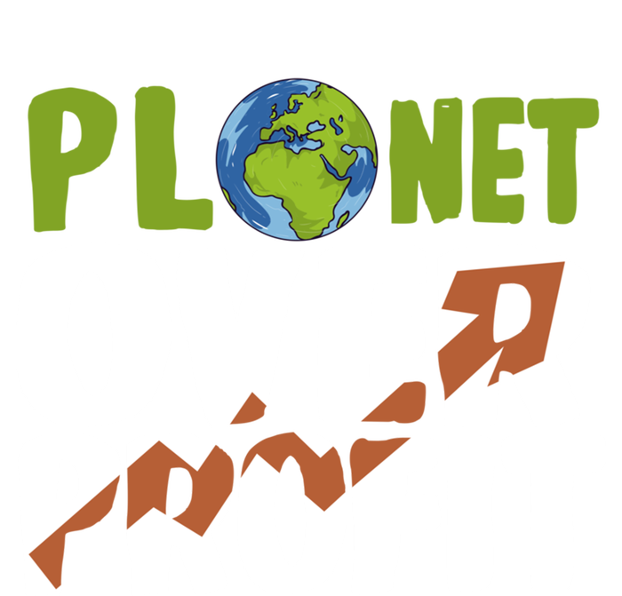 Planet Over Profit Climate Activist Change Sustainable Meaningful Gift Women's Tri-Blend 3/4-Sleeve Raglan Shirt