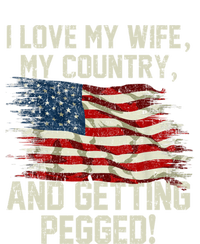 I LOVE MY WIFE MY COUNTRY AND GETTING PEGGED! Mesh Reversible Basketball Jersey Tank