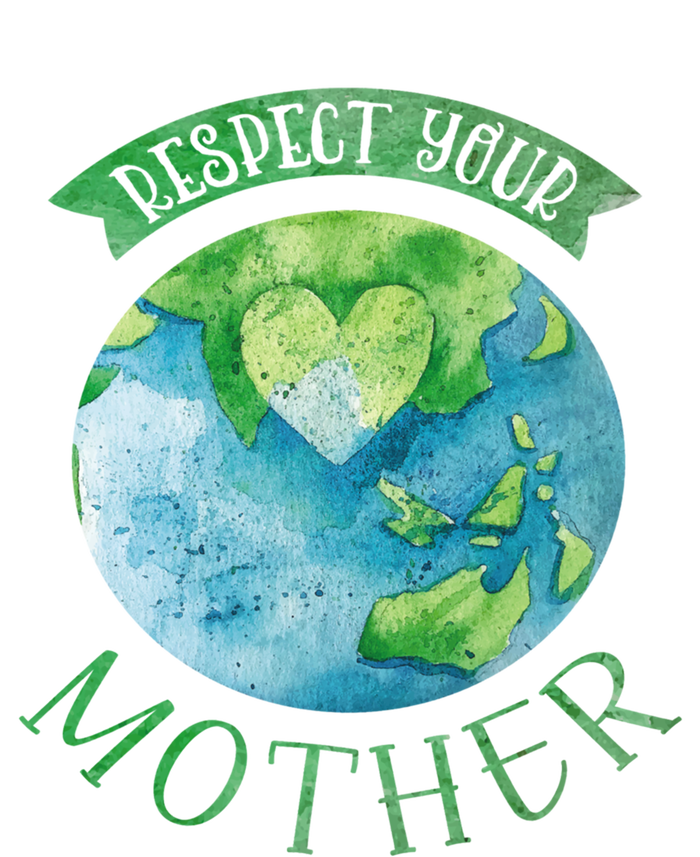 Respect Your Mother Earth Planet Day Green Environtalist Gift Sustainable Beanie