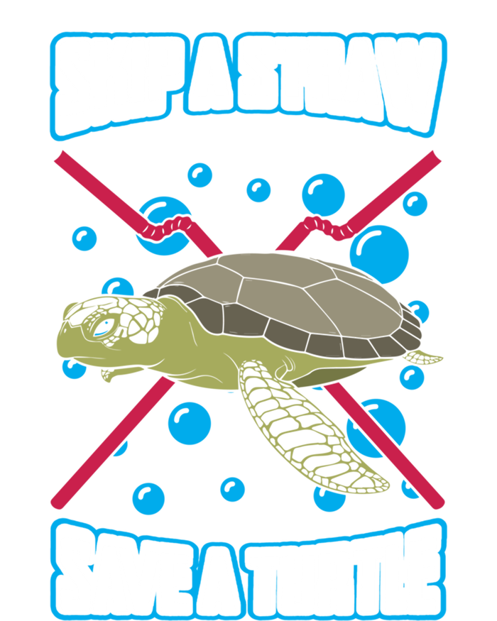 Skip The Straw Save A Turtle Clean Oceans Gift Bumper Sticker