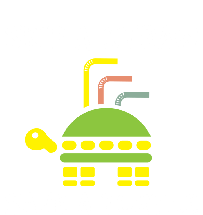 Skip The Straw Save A Turtle Funny Gift Canvas