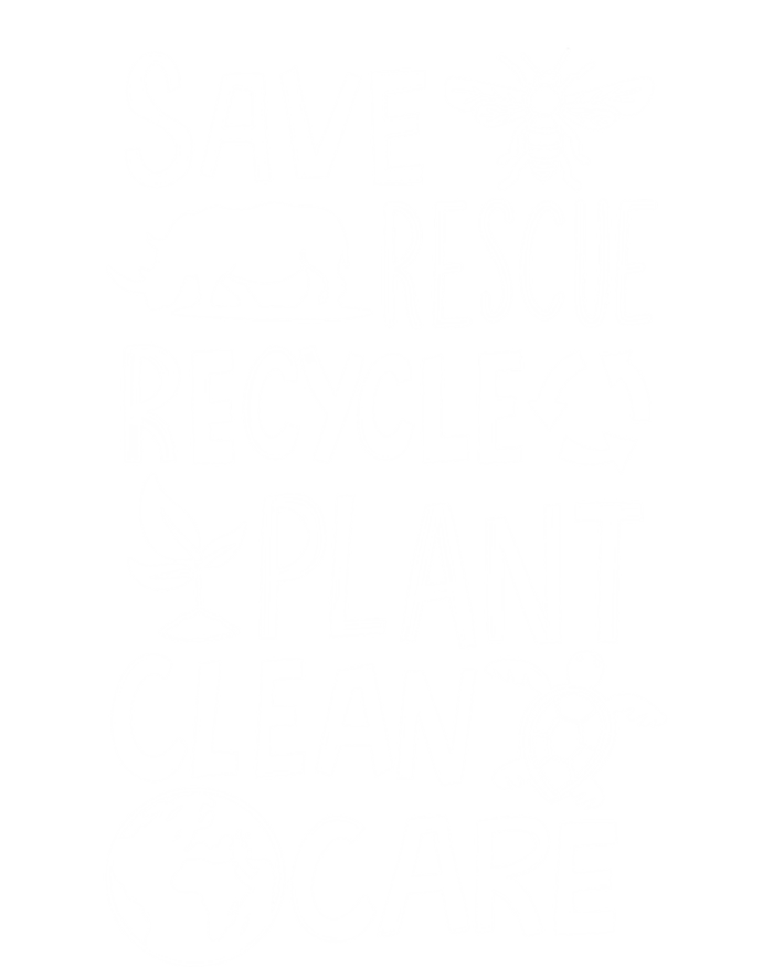 Save Bees Rescue Rhinos Recycle Plastic Clean Care Earth Day Gift Ladies Long Sleeve Shirt