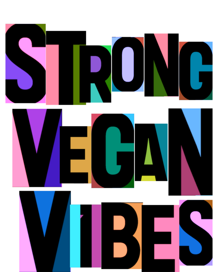 Strong Vegan Vibes Love Animals Veganism Cute Gift Sustainable Knit Beanie