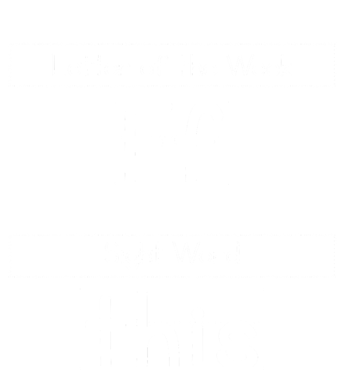 Letter Of The Week FF Sight World This Funny Teacher Life Women's Fleece Hoodie