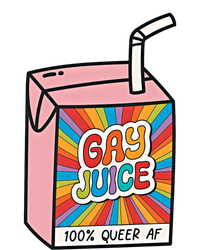 Gay Juice 100% Queer AF Queer Pride Awareness Queer Future Pride Month T-Shirt