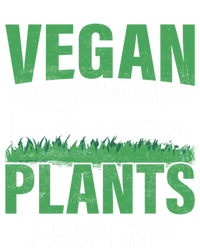 Vegan Animals Love Me Plants Fear Me Veggie Funny Veganism Cool Gift T-Shirt