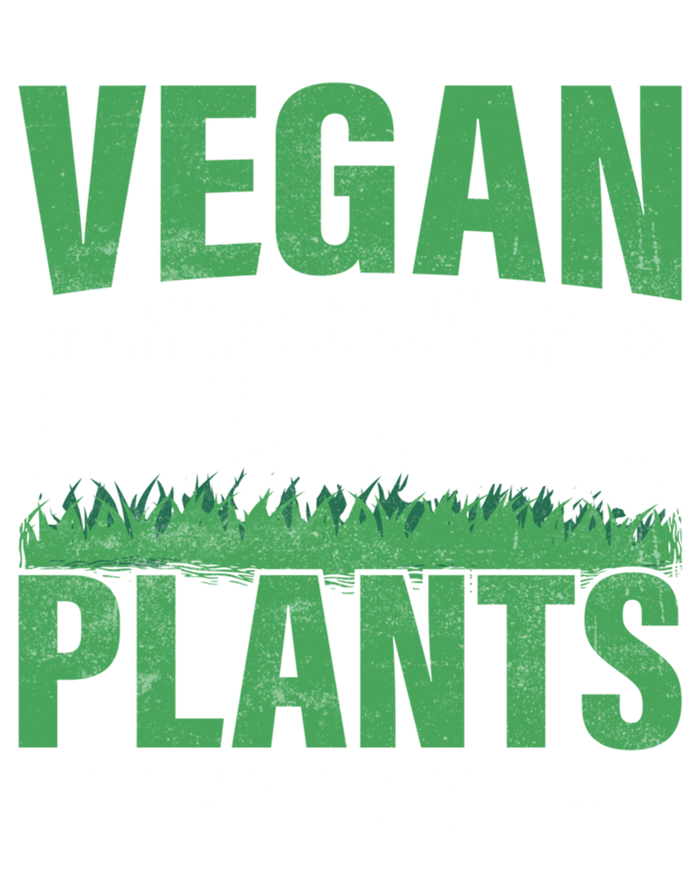 Vegan Animals Love Me Plants Fear Me Veggie Funny Veganism Cool Gift T-Shirt