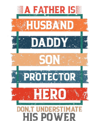 A Father Is Husband Daddy Son Protector Hero Fathers Day PosiCharge Competitor Tank