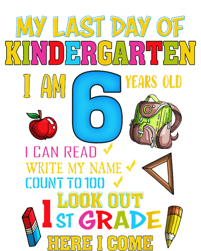 My Last Day Of Kindergarten 1st Grade Here I Come So Long  Yupoong Adult 5-Panel Trucker Hat