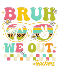 Retro End Of School Year Teacher Summer Bruh We Out Teachers Womens Cotton Relaxed Long Sleeve T-Shirt