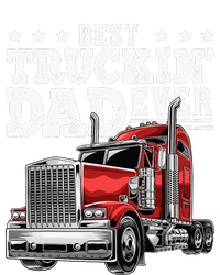 Best Truckin Dad Ever Big Rig Trucker Fathers Day Womens Cotton Relaxed Long Sleeve T-Shirt