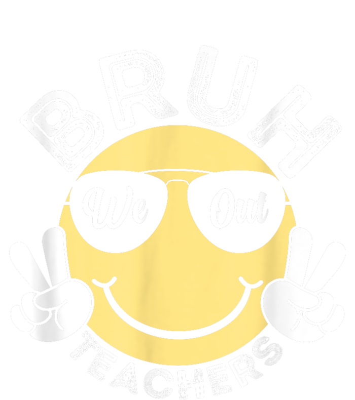 Bruh We Out Teachers Funny End Of School Year Tie-Dye Long Sleeve Shirt