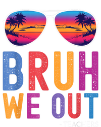 Bruh We Out Teachers Summer Last Day Of School Men Women V-Neck T-Shirt