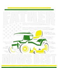 Father Mows Best Funny Lawn Mower American Flag Fathers Day Long Sleeve Shirt