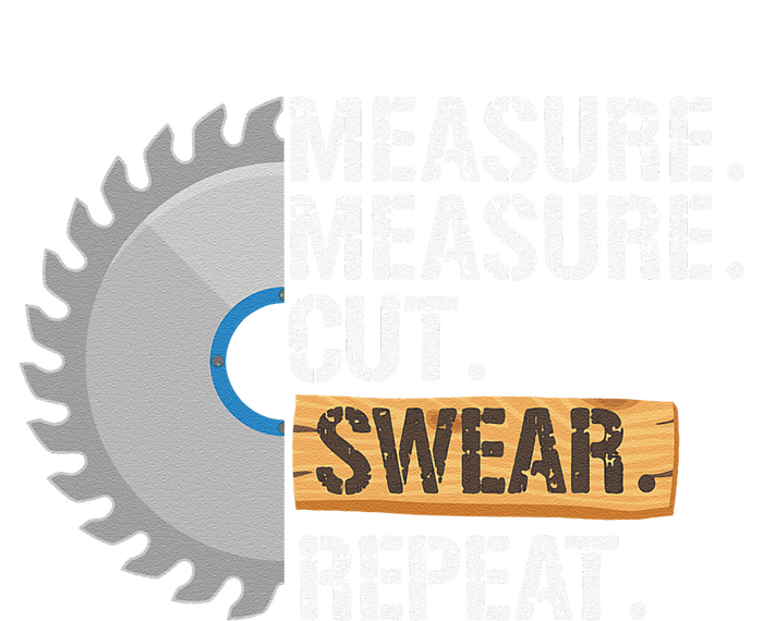 Funny Dad Measure Cut Swear Repeat Handyman Father Day Softstyle Adult Sport Polo