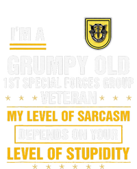 Grumpy Old 1st Special Forces Group Veteran Father Day T-Shirt