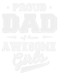 Fathers Day Proud Dad Of 2 Two Awesome Father Dad Love Tall Long Sleeve T-Shirt