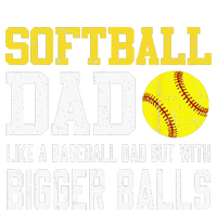 Softball Dad Like A Baseball But With Bigger Balls Fathers Mesh Reversible Basketball Jersey Tank