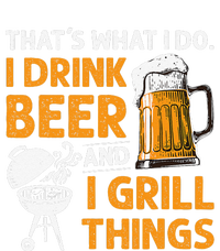 I Drink Beer And Grill Things Funny BBQ Pitmaster Father Day Cooling Performance Long Sleeve Crew