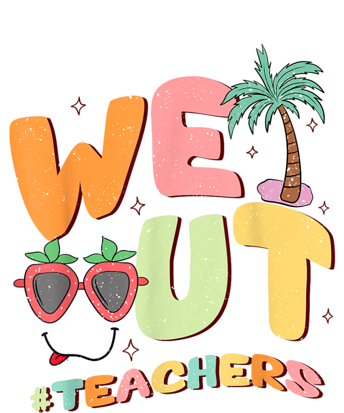 We Out Teachers End Of School Year Happy Last Day Of School Cropped Pullover Crew