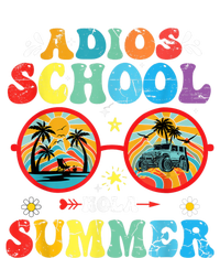 Groovy Last Day Of School Adios School Hola Summer Teacher Performance Fleece Hoodie