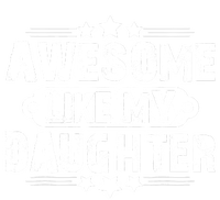 AWESOME LIKE MY DAUGHTER Funny Fathers Day Gift Dad Joke Women's Perfect Tri Rocker Tank