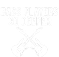 Funny Guitar Bass Players Go Deeper Guitarist Cooling Performance Crew T-Shirt