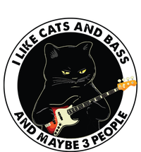 I Like Cats And Bass And Maybe 3 People Bass Guitar Player T-Shirt