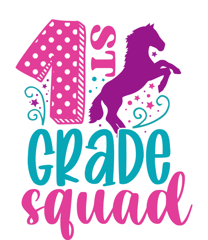 1st Grade Squad Back To School Teacher First Grade Gift Womens California Wash Sweatshirt