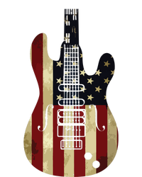 American Flag Guitar 4th Of July Patriotic Tee Great Gift Long Sleeve Shirt