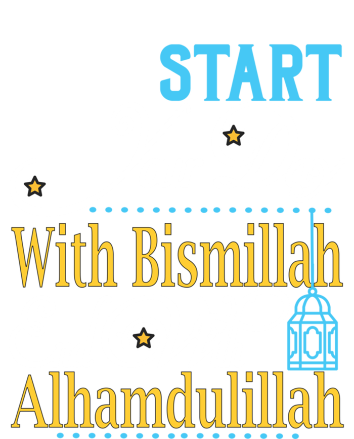 Islamic Dawah Bismillah Alhamdulillah Arabic Teacher Muslim Funny Gift Women's Racerback Tank