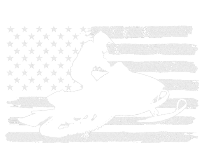 Vintage 4th Of July USA Flag Snowmobile Snow Mobile T-Shirt