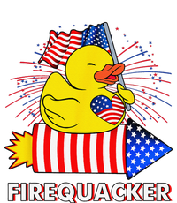 Firequacker Duck 4th of July Fireworks America US FLag T-Shirt