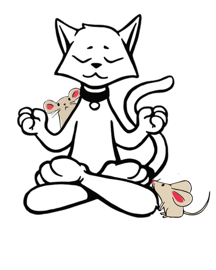 Keep Calm Do Yoga Cat Kitten Meditation Relaxation Gift Tall T-Shirt