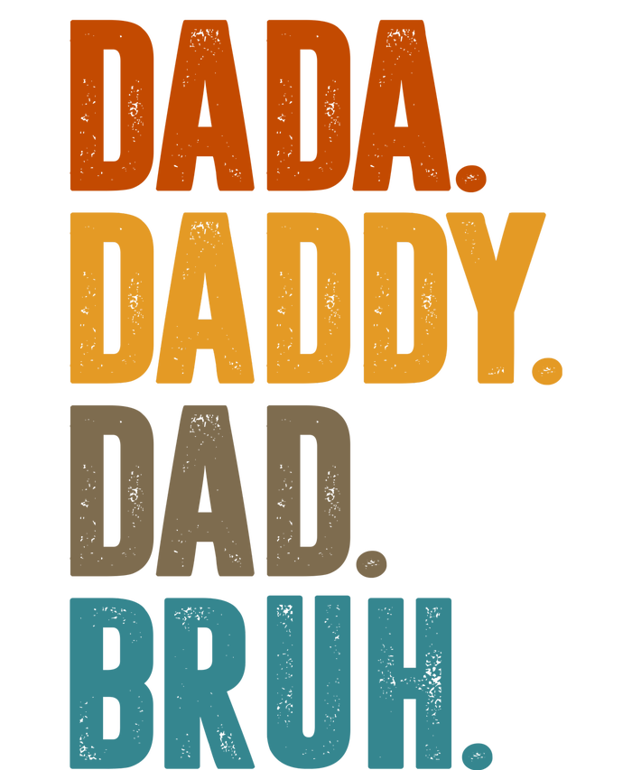 Dada Daddy Dad Bruh Vintage Women's Racerback Tank