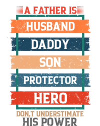 A Father Is Husband Daddy Son Protector Hero Fathers Day Ladies Essential Flowy Tank