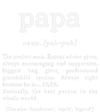 Papa Noun Definition Perfect Man Grandpa Fathers Day T-Shirt