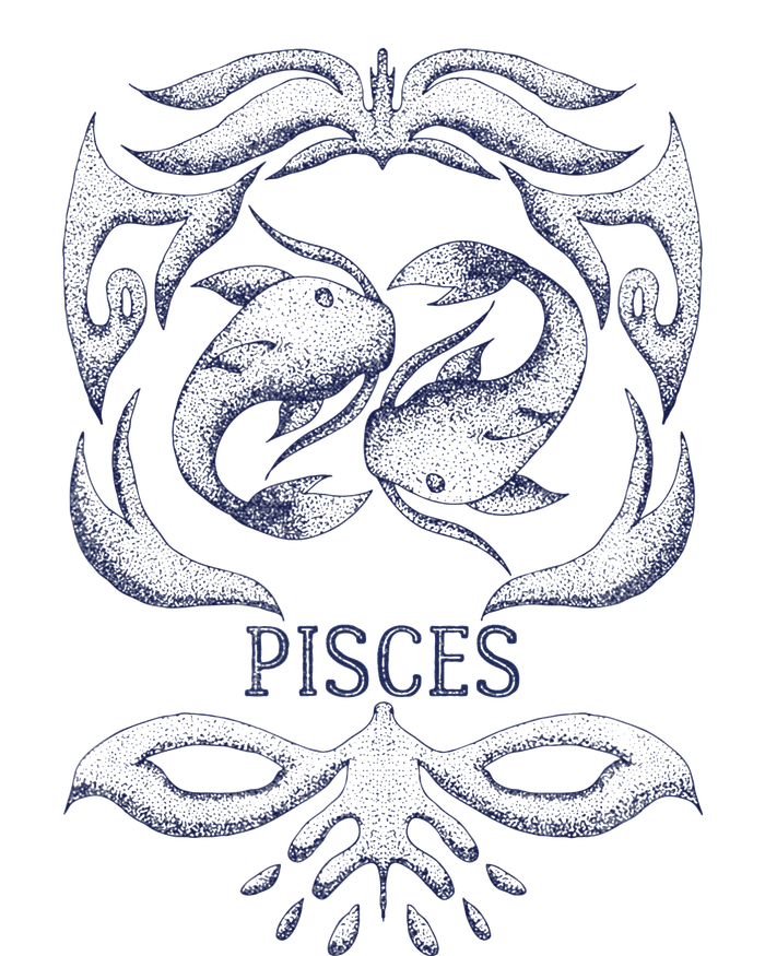 Retro Pisces Zodiac Birthday Gift Vintage Pisces Sign Premium Crewneck Sweatshirt