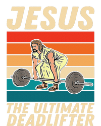 Jesus The Ultimate Deadlifter Funny Vintage Gym Christian Sweat Ladies Long Sleeve Shirt