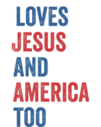 Retro Loves Jesus And America Too God Christian 4th Of July Baby Bodysuit