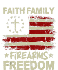 USA Flag Faith Family Firearms Freedom Patriotic T-Shirt