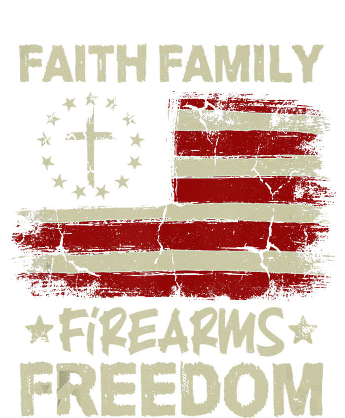 USA Flag Faith Family Firearms Freedom Patriotic T-Shirt