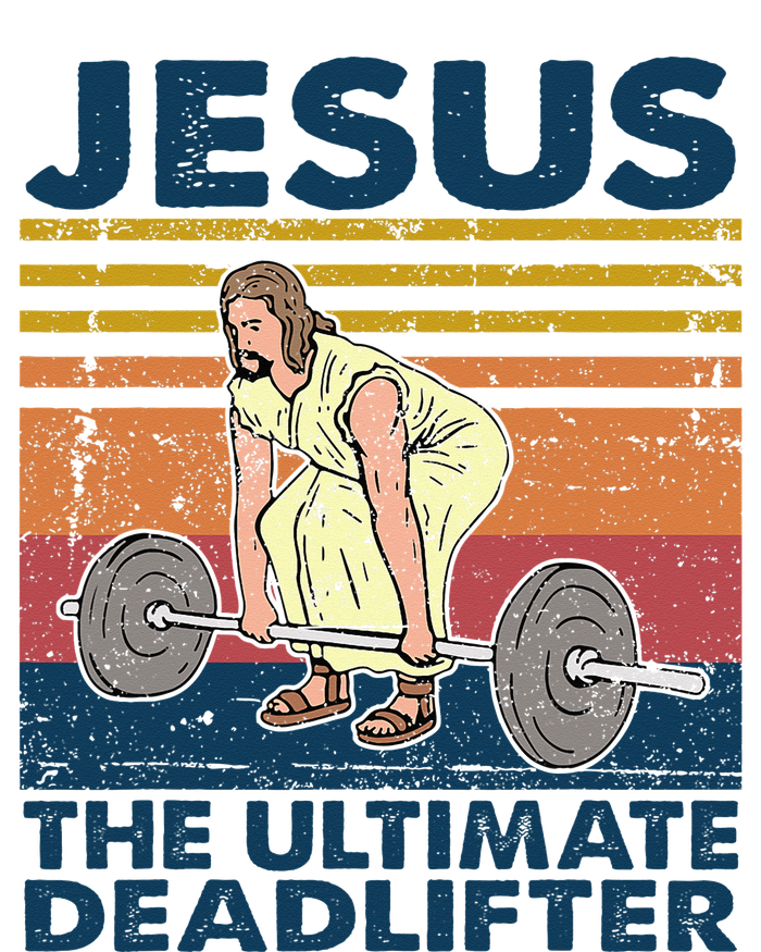 Vintage Jesus The Ultimate Deadlifter Funny Christian Gym T-Shirt