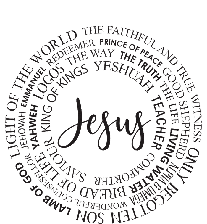 Christian Faith Names Of Jesus A Gift Performance Sprint T-Shirt