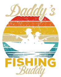 Daddys Fishing Buddy Funny Retro Dad Son Gift For Fisherman Womens CVC Long Sleeve Shirt