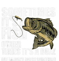 Funny Bass Fishing Sometimes Catch A Buzz Adult Humor Quote Hoodie