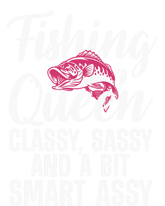 Funny Fishing Queen Design For Women Ladies Fishing Lovers Women's Crop Top Tee