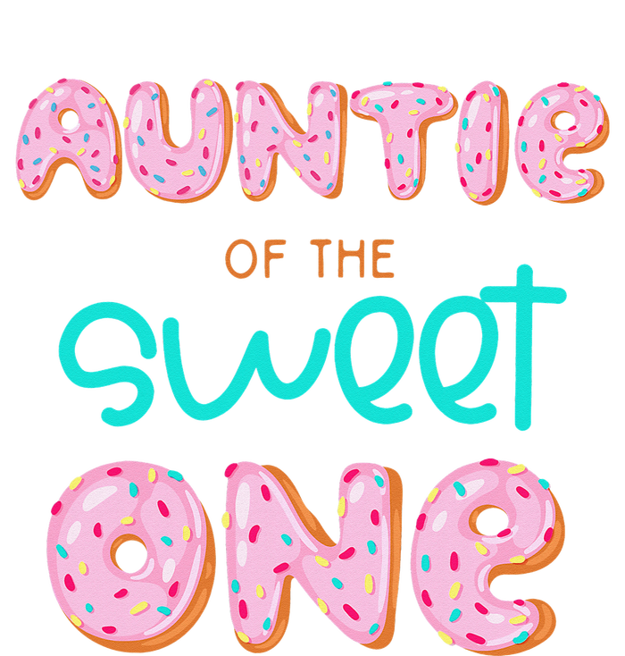 Auntie of The Sweet One First Birthday Matching Family Donut Performance Fleece Hoodie