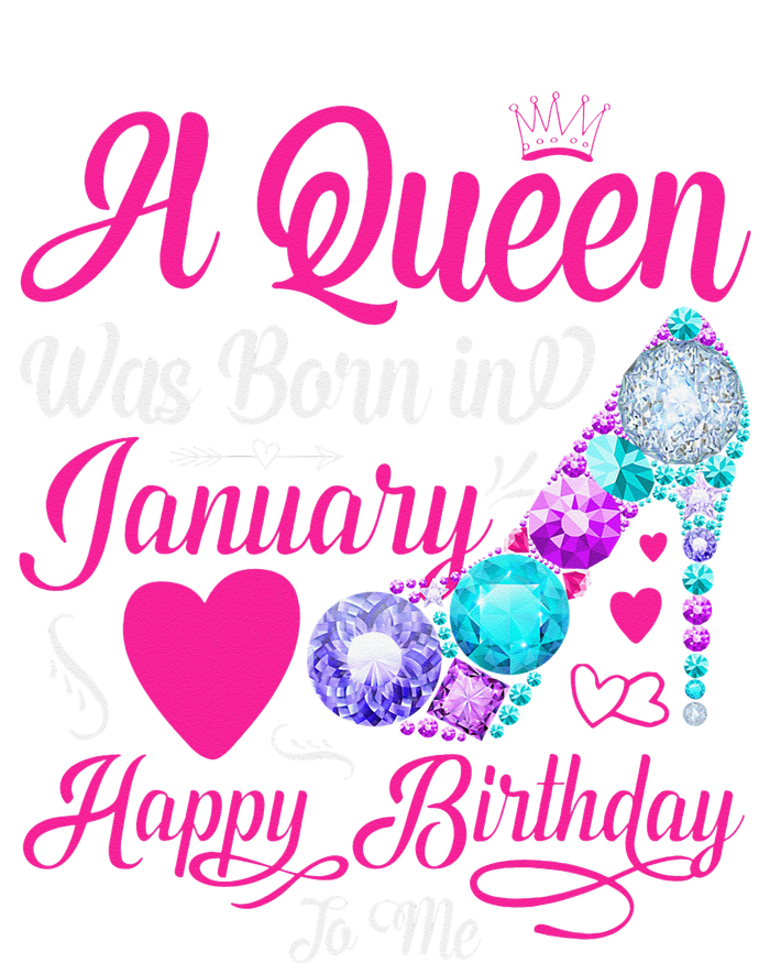 A Queen Was Born In January Happy Birthday Woman special Womens Cotton Relaxed Long Sleeve T-Shirt